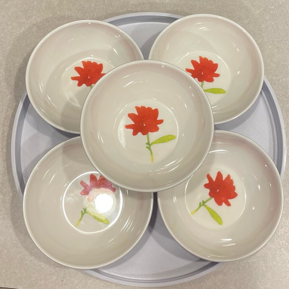 Dansk Melamine 5 Rice or ice cream or condiment snack bowls